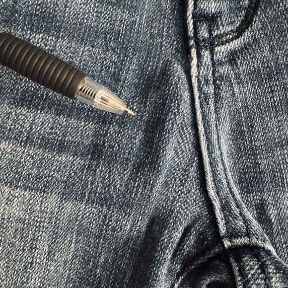 Judy Blue Ankle Skinny Jeans 7/28 (27x25.5) Blue Distressed Mid Rise Juniors - Picture 8 of 12